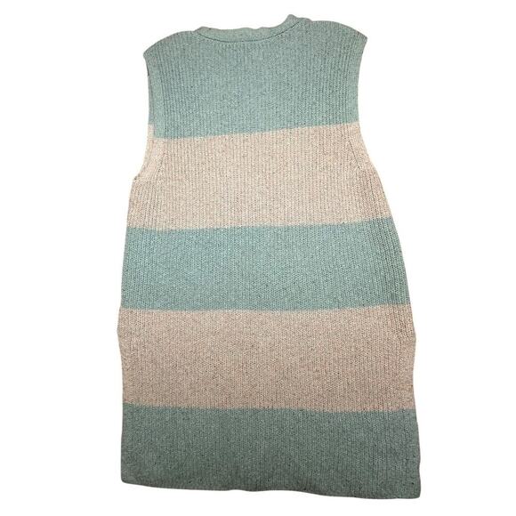 Anthropologie Pilcro Women’s Striped Longline Sweater Vest Sz. M Beach Coastal - Picture 5 of 16